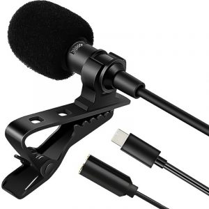 Type-C Lavaliere Microphone for Outdoor Live Interview