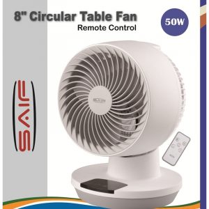 Remote Control Table Fan Circular 8" 50 Watt