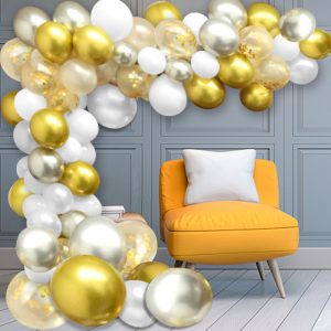 120Pcs DIY Party Balloons Arch Garland Kit Latex Balloon for Wedding Birthday Graduation Party